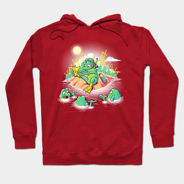 City Frog Hoodie by Cromanart